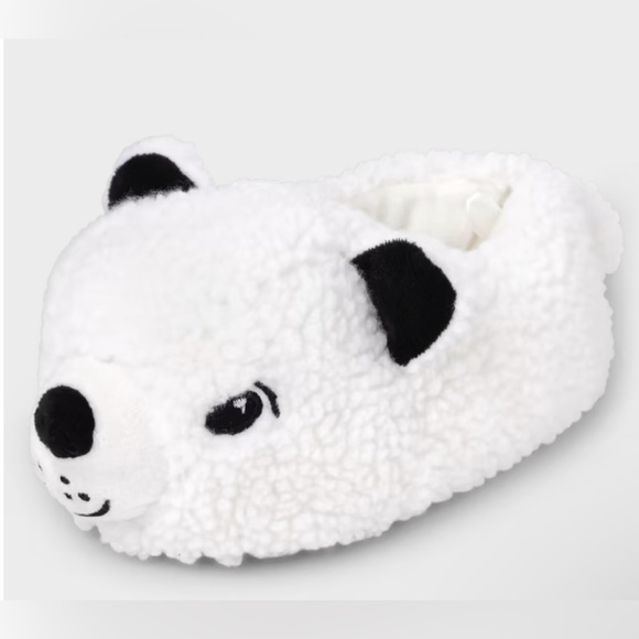 NWT Unisex Toddler Polar Bear White Slippers by The Children’s Place - Picture 1 of 4